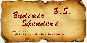 Budimir Skenderi vizit kartica